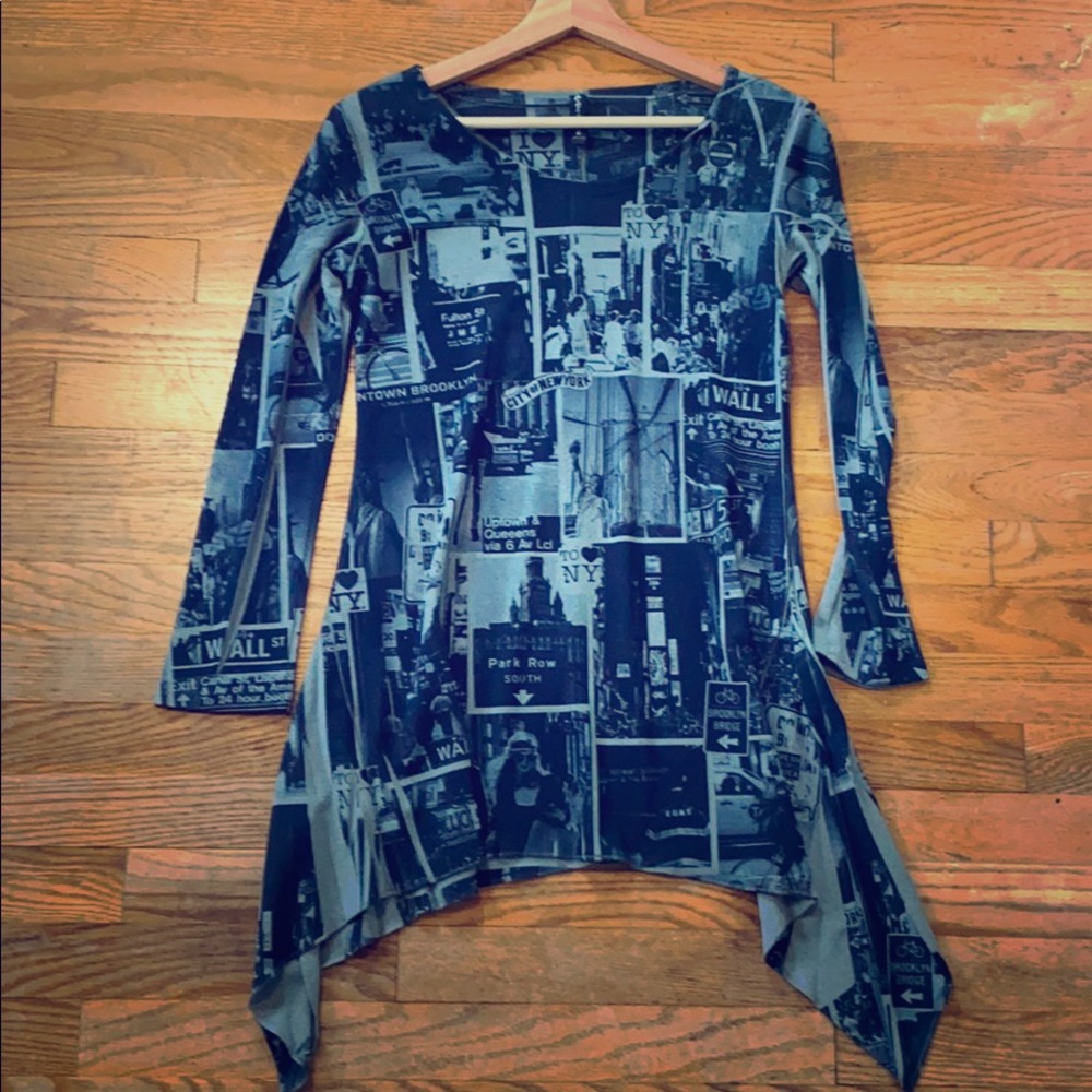 Casa Lee New York Print Top